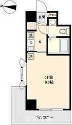 La　Douceur新栄 11階ワンルームの間取り