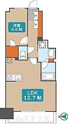 プレサンス名駅南ブリエ 9階1LDKの間取り