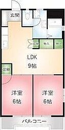 ロンシャン金山 3DKの間取図画像