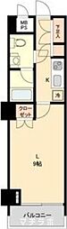 スクエア名駅南 1Kの間取図画像