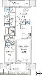 GRANPASEO丸の内 2LDKの間取図画像