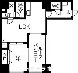 グレイス新栄 1LDKの間取図画像