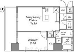 ファーストレジデンス栄 1LDKの間取図画像