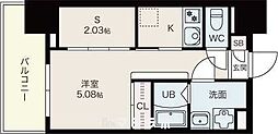 エステシア上前津 1SKの間取図画像
