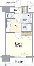 エスリード大須観音プリモ 1Kの間取図画像