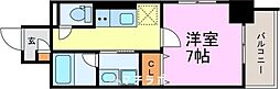 RAFFLEOZONE2SouthGarden 1Kの間取図画像
