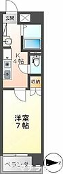 エトワール大島 1Kの間取図画像