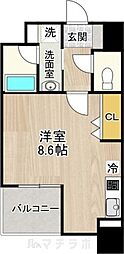 CITYSPIRENagoya-Osu ワンルームの間取図画像