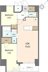 S-RESIDENCE大曽根bresa 2LDKの間取図画像