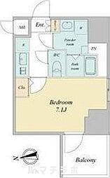 エスプレイス上前津レガシー 1Kの間取図画像