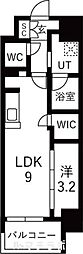 メイクスアート名駅WEST 1LDKの間取図画像