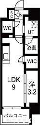 メイクスアート名駅WEST 1LDKの間取図画像