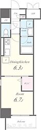 ルナクレシエンテ 1DKの間取図画像