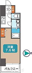 エスリード葵桜通り 1Kの間取図画像