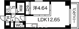グランデューク松原クオーレ 1LDKの間取図画像