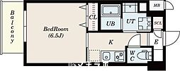 S-RESIDENCESENGENCHO 1Kの間取図画像