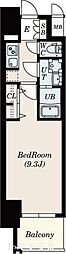 S-RESIDENCE鶴舞2 1Kの間取図画像