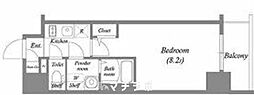 エスリード新栄プライム 1Kの間取図画像