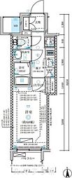 ディアレイシャス名古屋中村公園 1Kの間取図画像
