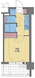プレサンス名古屋城前ラバンカ 1Kの間取図画像