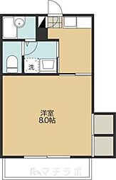 アベニュー22 1DKの間取図画像