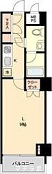 スクエア名駅南 1Kの間取図画像