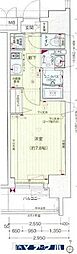 プレサンス丸の内雅殿 1Kの間取図画像