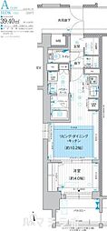 プレサンスロジェ千種内山 1LDKの間取図画像