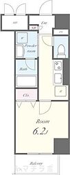 レガーロ 1Kの間取図画像