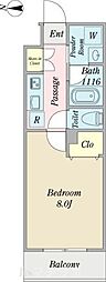 プロシード金山3 1Kの間取図画像