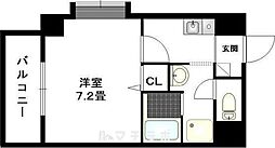 Crecer新栄 1Kの間取図画像