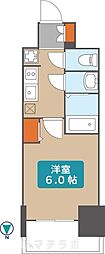プレサンス葵デュリス 1Kの間取図画像