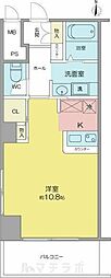 鶴舞ガーデンコート ワンルームの間取図画像