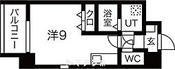 アレーヌコート金山 ワンルームの間取図画像