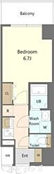 名古屋市北区杉栄町5丁目マンション 1Kの間取図画像
