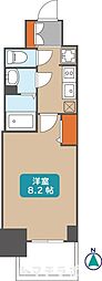プレサンス丸の内アデル 1Kの間取図画像
