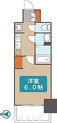 プレサンス丸の内アドブル 1Kの間取図画像