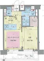 プレサンス名古屋STATIONビジュ 1LDKの間取図画像