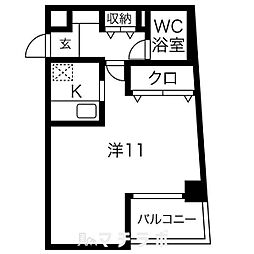 リアライズ東別院 1Kの間取図画像