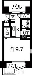 CASTELLOASSO 1Kの間取図画像