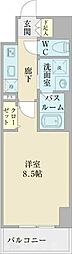 プランドール那古野 1Kの間取図画像