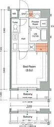 EsTRUTHPlusNORTH-NAGOYA 1Kの間取図画像
