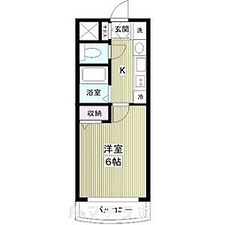 プレサンス泉アーバンゲート 1Kの間取図画像
