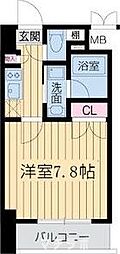 RESIDENCEKANAYAMASQUARE 1Kの間取図画像