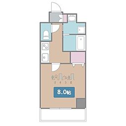 EsTRUTHPlusNORTH-NAGOYA 1Kの間取図画像