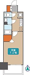 プレサンス名古屋グロウ 1Kの間取図画像