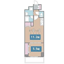 グランルクレ新栄イースト 1LDKの間取図画像