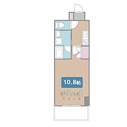 BSRESIDENCESAKAE 1Kの間取図画像