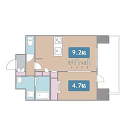 ファステートNAGOYA今池バレンシア 1LDKの間取図画像