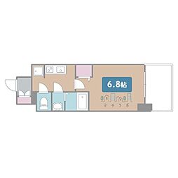 ファステートNAGOYA今池バレンシア 1Kの間取図画像